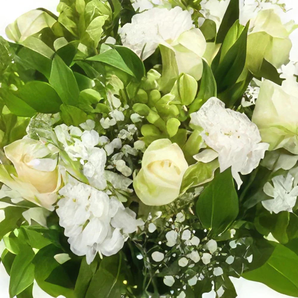بائع زهور المير- شرقية بيضاء باقة الزهور