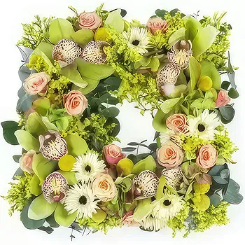 Aurignac flowers  -  Pan Stitched Flower Square Delivery
