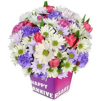 United Arab Emirates flowers  -  Passionate Mix Chrysanthemums Flower Delivery