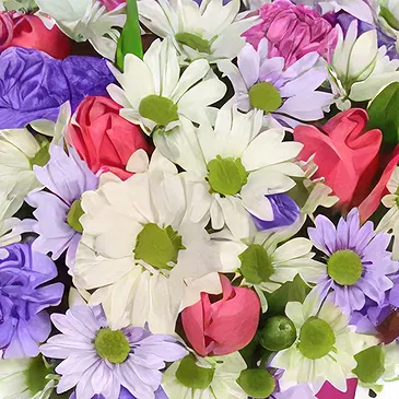 Garhoud flowers  -  Passionate Mix Chrysanthemums Flower Bouquet/Arrangement