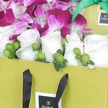 Garhoud flowers  -  Pink & White Flower Bouquet/Arrangement