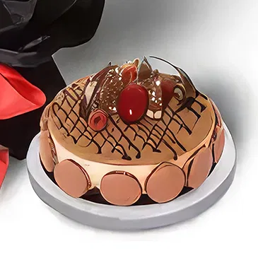 Al Shamkha flowers  -  Petal Romance with Cake Flower Bouquet/Arrangement