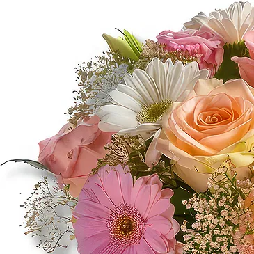 Tyskland blomster- Blush Serenity Blomsterarrangementer bukett