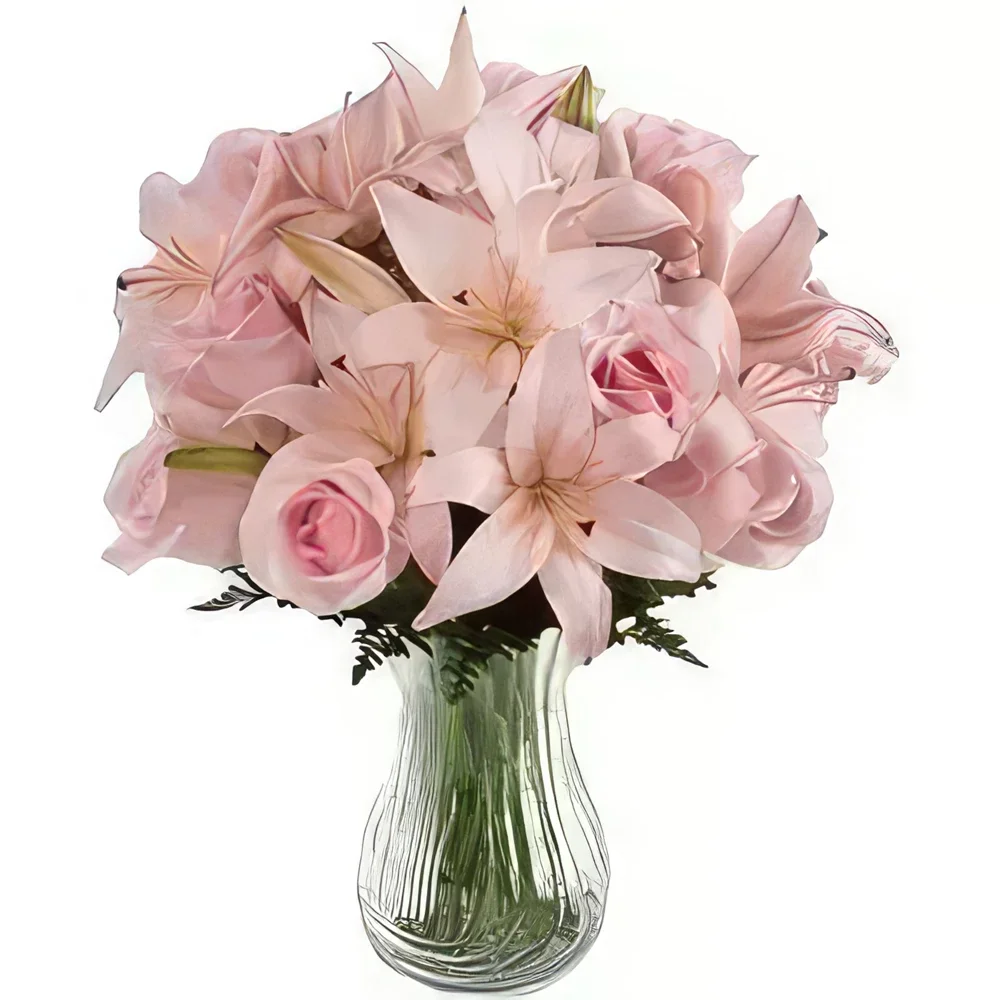 Wuhan bloemen bloemist- Roze Blush Boeket/bloemstuk
