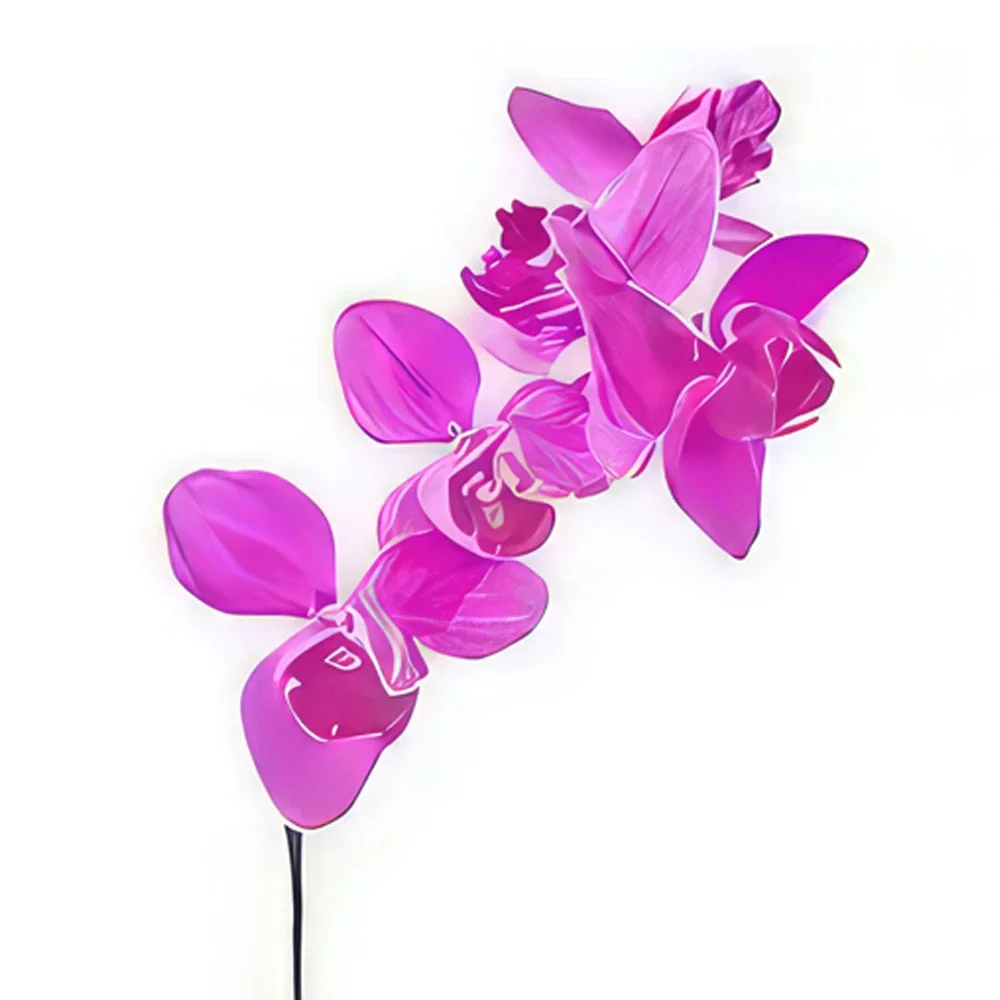 Λιλ λουλούδια- Pink Purple Orchid A Branch Μπουκέτο/ρύθμιση λουλουδιών