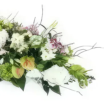 Le Lorrain Blumen Florist- Schatullenoberteil aus Calliope in Rosa, Lila Bouquet/Blumenschmuck