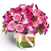 Discovery garden online Florist - Pink Purples Bouquet