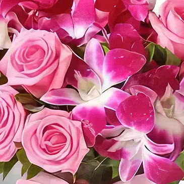 Dubai Marina Blumen Florist- Rosa Purpur Bouquet/Blumenschmuck