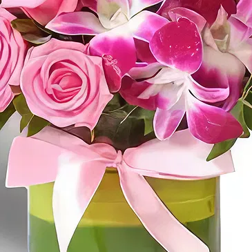 Dubai Marina Blumen Florist- Rosa Purpur Bouquet/Blumenschmuck