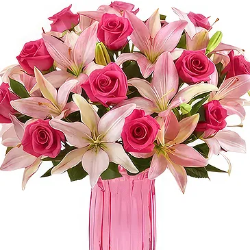 Smederevska Palanka flowers  -  Pink Elegance Flower Bouquet/Arrangement