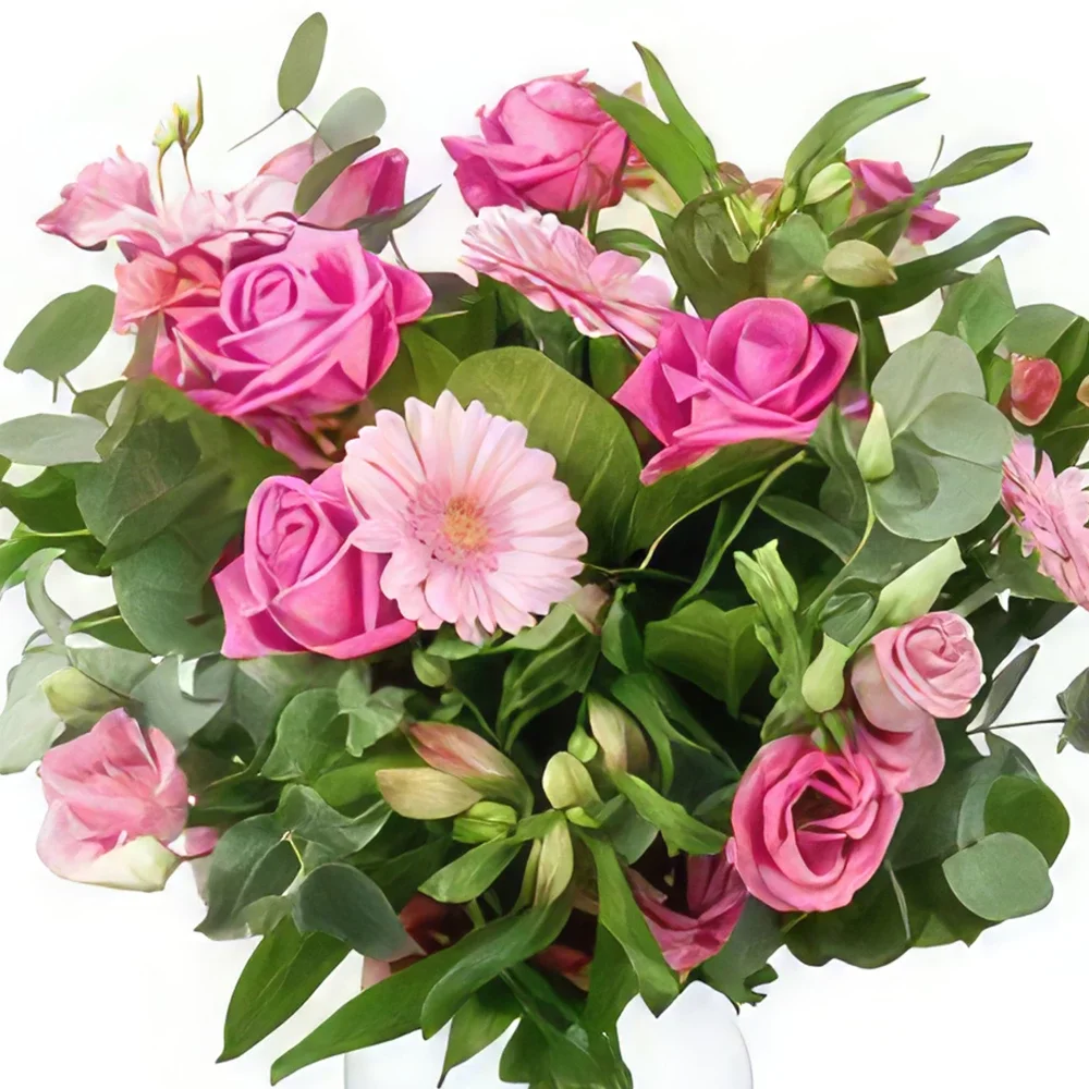 Амстердам цветя- Розов букет изненада Букет/договореност цвете