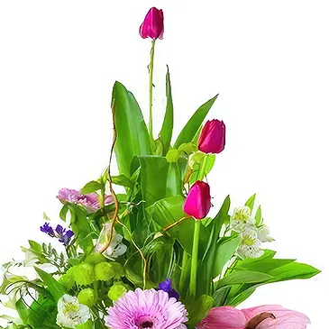 Cala Llonga flowers  -  Pink Petal Parade Flower Bouquet/Arrangement