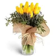 Garhoud online Florist - Plan Yellow Bouquet
