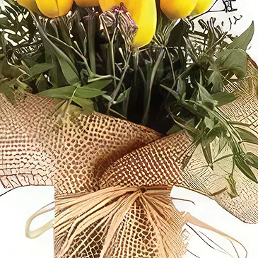 Ghadeer al tair flowers  -  Plan Yellow Flower Bouquet/Arrangement