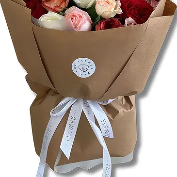 Garhoud flowers  -  Premium Mixed-Color Roses  Flower Bouquet/Arrangement