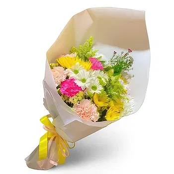 Ibiza flowers  -  Mixed wrapped Flower Delivery