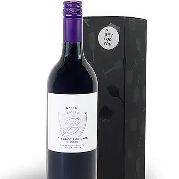 Witschdorf Blumen Florist- Rotwein Geschenkset Bouquet/Blumenschmuck