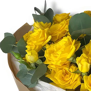 Garhoud flowers  -  Premium Yellow Spray Roses Flower Bouquet/Arrangement