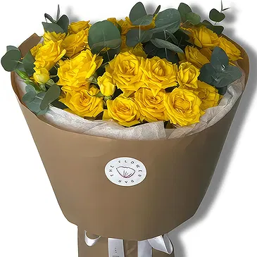 Garhoud flowers  -  Premium Yellow Spray Roses Flower Bouquet/Arrangement