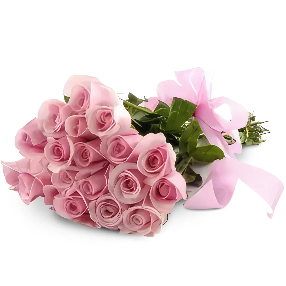 Bologna-virágok- Szép rózsaszín Virágkötészeti csokor