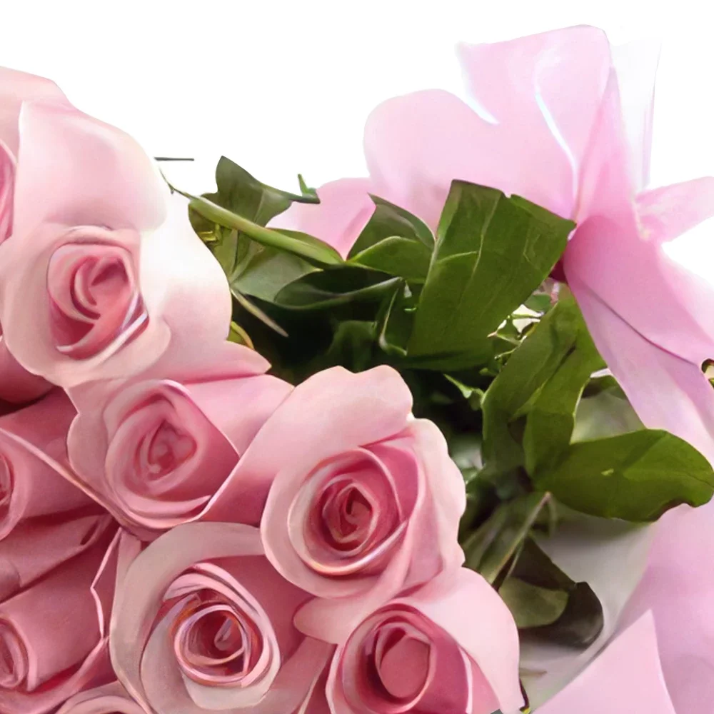 Berlin-virágok- Szép rózsaszín Virágkötészeti csokor