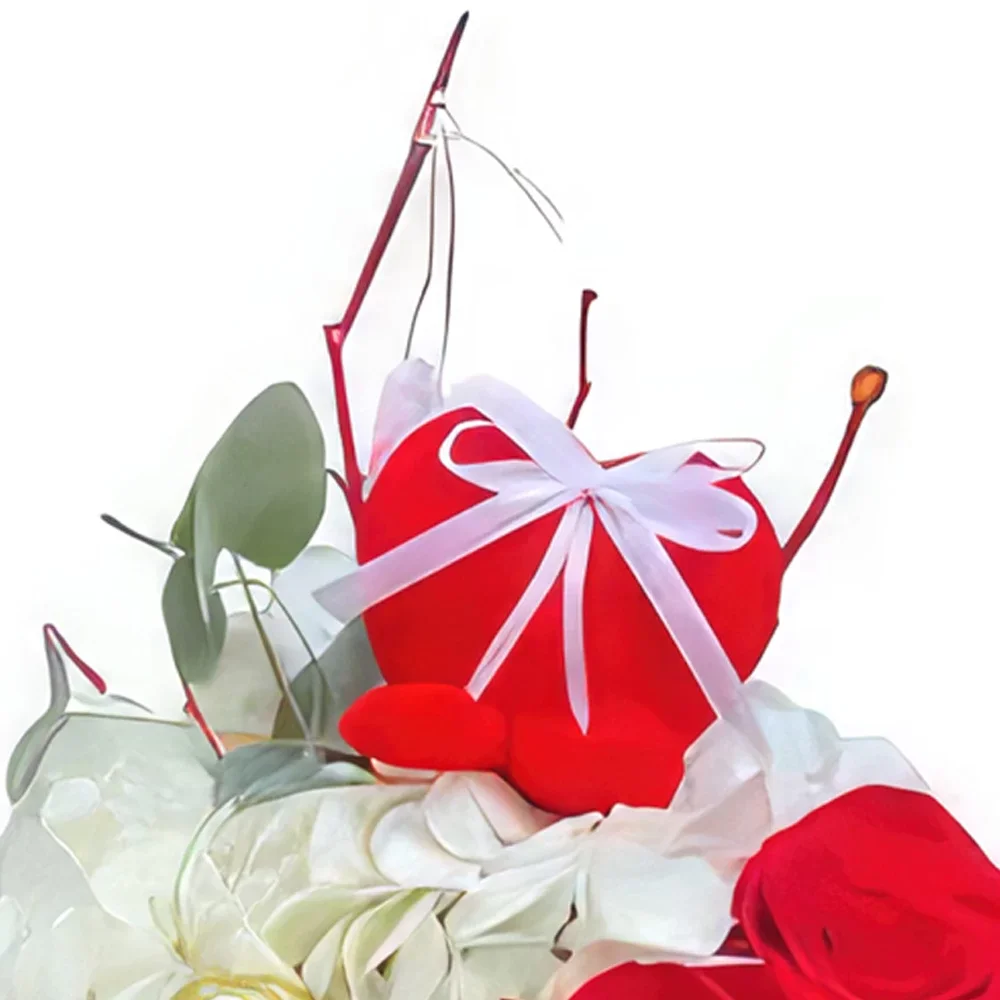 Ибиса цветя- Червена усмивка Букет/договореност цвете