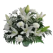 Ibiza online Florist - Snowy Elegance Bouquet