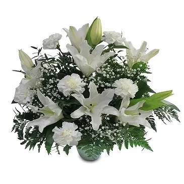 Benalmadena flowers  -  Snowy Elegance Flower Bouquet/Arrangement