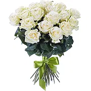 Chuah online bloemist - 12 witte rozen Boeket