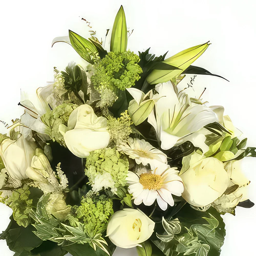 flores Marsella floristeria -  Arreglo floral de pureza Ramo de flores/arreglo floral