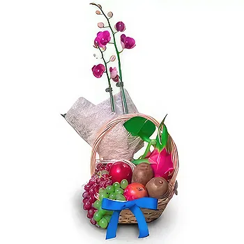 Buangkok flowers  -  Assorted Flowers and Fruits Basket Delivery