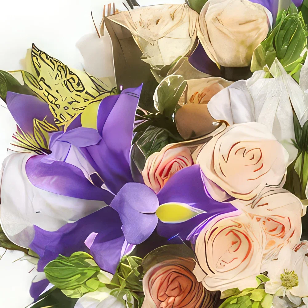 Tarbes cvijeća- Kraljica okrugli buket Cvjetni buket/aranžman
