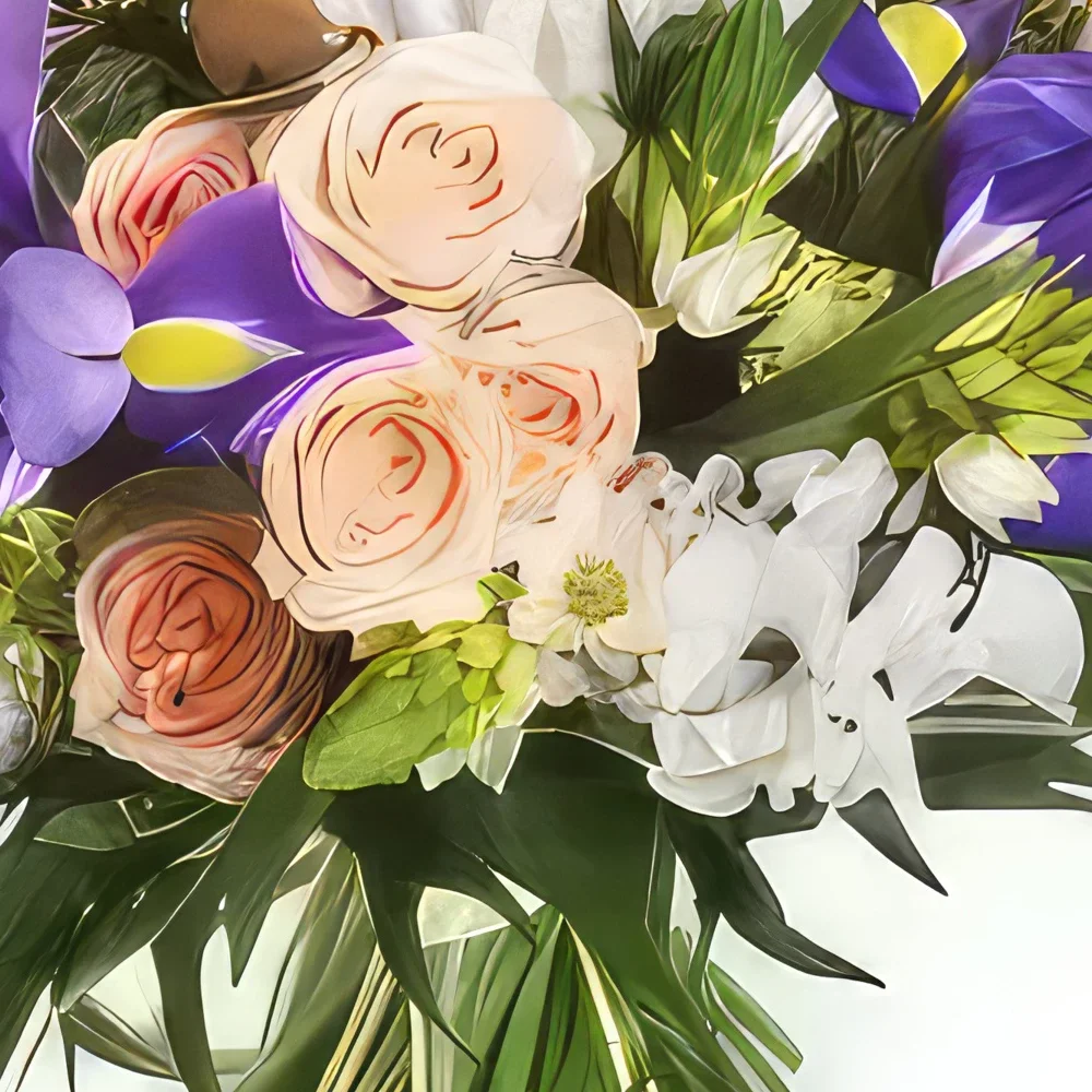 fleuriste fleurs de Bordeaux- Bouquet rond Reine Bouquet/Arrangement floral