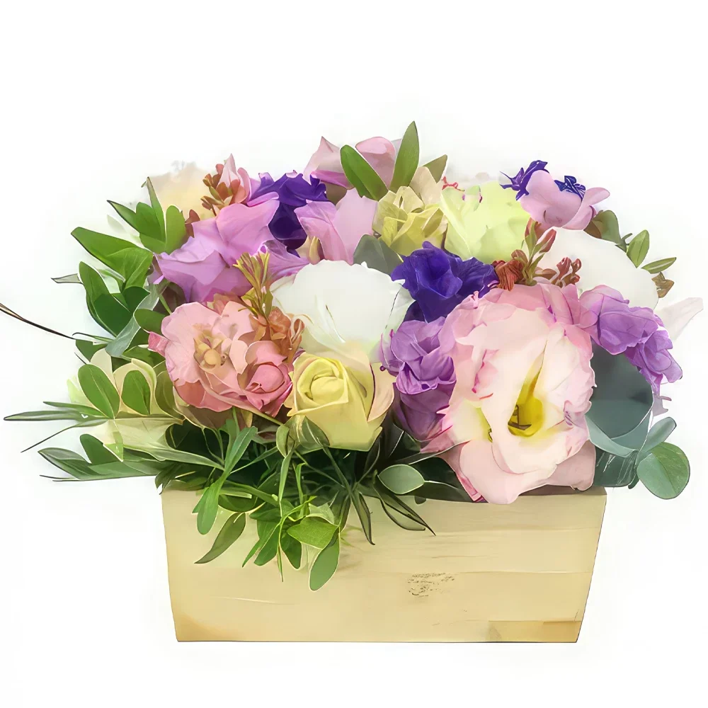 بائع زهور مونبلييه- تكوين كيتو باستيل زهرة مربع باقة الزهور