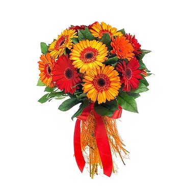 fiorista fiori di Firenze- Bouquet di Gerbere Rosse Bouquet floreale