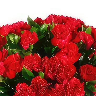 Ajtos Blumen Florist- Respektvolle Hommage an die roten Nelken Bouquet/Blumenschmuck