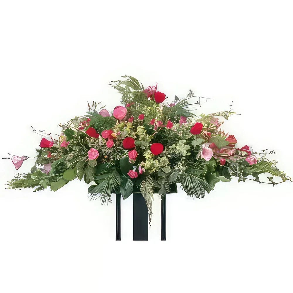 Λιλ λουλούδια- Red & Pink Snowshoes Twilight Μπουκέτο/ρύθμιση λουλουδιών