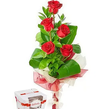 Prokuplje flowers  -  Scarlet Love Flower Bouquet/Arrangement