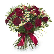 Italy online Florist - Bouquet of Daisies and Roses Bouquet