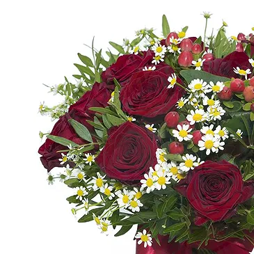 Italy flowers  -  Bouquet of Daisies and Roses Flower Bouquet/Arrangement
