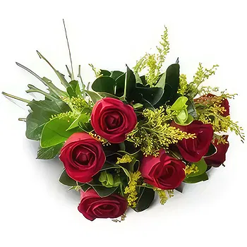 Brazil flowers  -  Bouquet of 7 Red Roses Flower Delivery