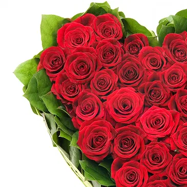 Venedig Blumen Florist- Begräbnisherz aus roten Rosen Bouquet/Blumenschmuck
