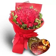Malvar Floristeria online - Hilo de chocolate Ramo de flores
