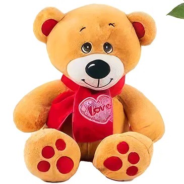 Osidda flowers  -  Three Red Roses and Teddy Bear Flower Bouquet/Arrangement