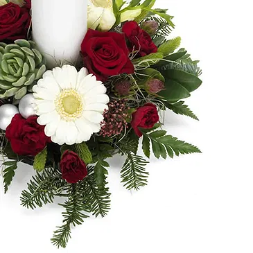 Italy flowers  -  Centerpiece of red and white Christmas flower Flower Bouquet/Arrangement