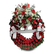 Mas de Moregons Online Florist - Elfenben Embrace Sympatikrans Bukett