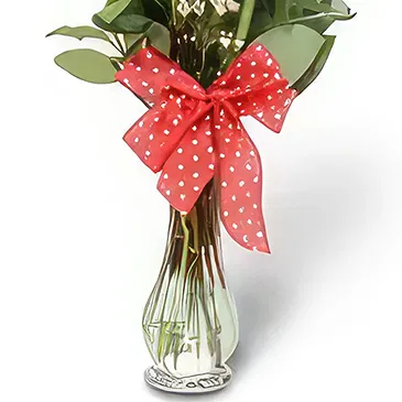 Ibiza flowers  -  Crimson Trio Flower Bouquet/Arrangement