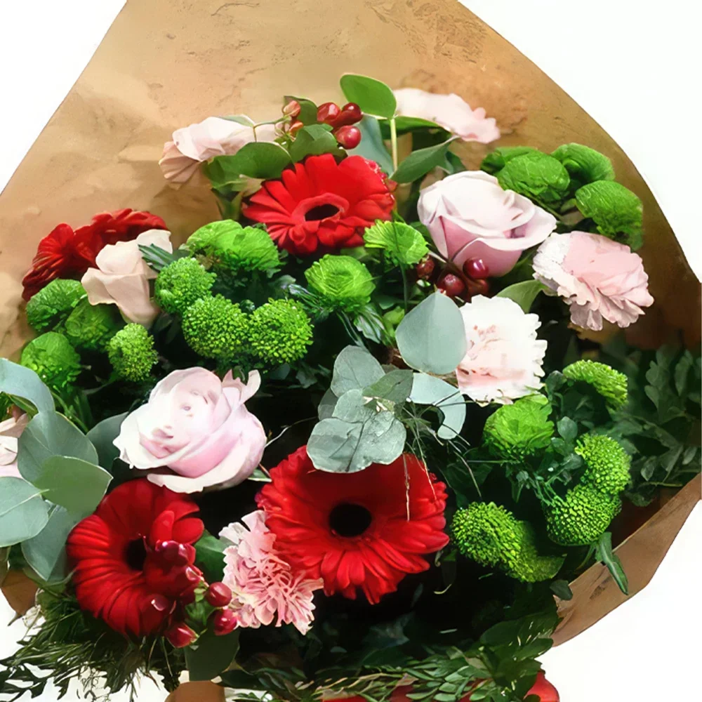 Valencia פרחים- גרייס אדום זר פרחים/סידור פרחים