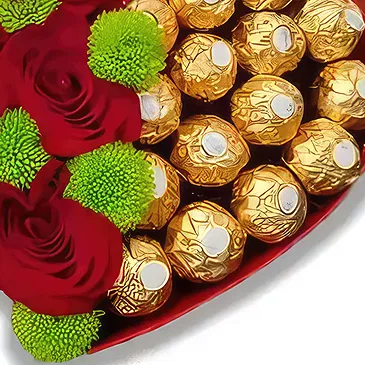 Sa Indioteria blomster- YinYang med kjærlighet Blomsterarrangementer bukett