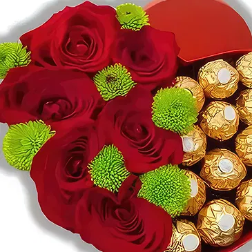 Sa Indioteria blomster- YinYang med kjærlighet Blomsterarrangementer bukett